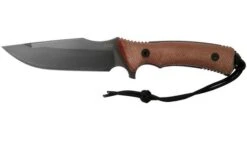 ANV M311 Spelter DLC Elmax, Brown Handle, M311, Black Kydex Sheath, Survival Knife