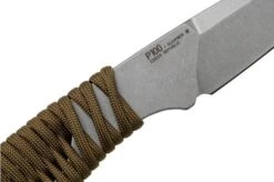 ANV Knives P100 Sleipner, Coyote Paracord, P100-005, Black Kydex Sheath, Neck Knife -Knife Sale Shop ANVP100 005 05 anv