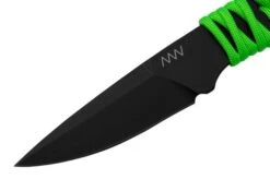 ANV Knives P100 Sleipner Cerakote, Neon Green Paracord, P100-043, Black Kydex Sheath, Neck Knife -Knife Sale Shop ANVP100 043 03 anv