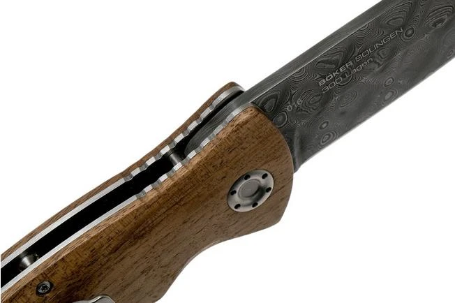 Böker Tirpitz Damast Wood 42 Limited Edition 110197DAM Pocket Knife 9 Böker Tirpitz Damast Wood 42 Limited Edition 110197DAM Pocket Knife - Image 7