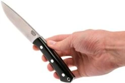 Bark River Fox River CPM 3V, Black Canvas Micarta, No Loop -Knife Sale Shop BRK01 123BRKC LR 06 bark river brk01 123brkc lr 06