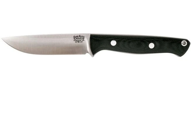 Bark River Gunny Hunter CPM 3V, Black Canvas Micarta, Red Liners 3 Bark River Gunny Hunter CPM 3V, Black Canvas Micarta, Red Liners