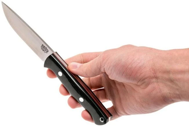 Bark River Gunny Hunter CPM 3V, Black Canvas Micarta, Red Liners 8 Bark River Gunny Hunter CPM 3V, Black Canvas Micarta, Red Liners - Image 6