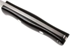 Bark River Bravo 1 A2 FHG Rampless, Black Linen Micarta, Brown Sheath -Knife Sale Shop BRK07 111BRKL RS 05 bark river brk07 111brkl rs 05