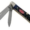 Case Peanut Navy Blue Bone, Rogers Jig, 07314, 6220 SS Pocket Knife -Knife Sale Shop CE07314 01 case