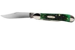 Case Copperhead Pocket Worn Bermuda Green Bone, Peach Seed Jig, 9788, 6249 SS Pocket Knife -Knife Sale Shop CE09788 03 case
