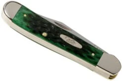 Case Copperhead Pocket Worn Bermuda Green Bone, Peach Seed Jig, 9788, 6249 SS Pocket Knife -Knife Sale Shop CE09788 04 case