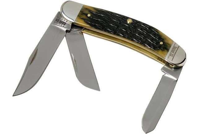 Case Sowbelly Olive Green Bone, Russell Jig, 13283, TB6339 SS Pocket Knife 3 Case Sowbelly Olive Green Bone, Russell Jig, 13283, TB6339 SS Pocket Knife