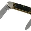 Case Canoe Olive Green Bone, Russell Jig, 13286, 62131 SS Pocket Knife -Knife Sale Shop CE13286 01 case
