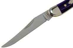 Case Knives Small Texas Toothpick Wicked Purple Smooth Kirinite, 17333, 1010096 SS Pocket Knife -Knife Sale Shop CE17333 03 case