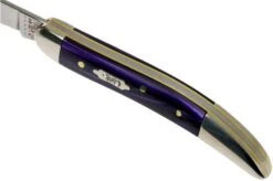 Case Knives Small Texas Toothpick Wicked Purple Smooth Kirinite, 17333, 1010096 SS Pocket Knife -Knife Sale Shop CE17333 06 case