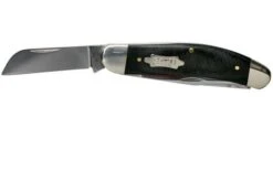 Case Sowbelly Double Black Canvas Micarta, 23141, TB10339 SS Pocket Knife -Knife Sale Shop CE23141 03 case