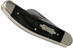 Case Sowbelly Double Black Canvas Micarta, 23141, TB10339 SS Pocket Knife -Knife Sale Shop CE23141 04 case