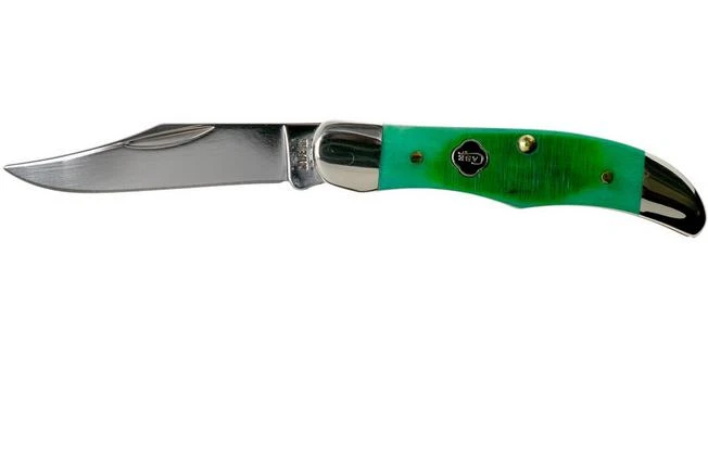 Case Pocket Hunter Clover Green Bone, Sawcut Jig, 23211, 61165 SS Pocket Knife 3 Case Pocket Hunter Clover Green Bone, Sawcut Jig, 23211, 61165 SS Pocket Knife