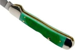 Case Mini Copperlock Clover Green Bone, Sawcut Jig, 23217, 61749L SS Pocket Knife -Knife Sale Shop CE23217 05 case