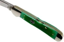 Case Mini Copperlock Clover Green Bone, Sawcut Jig, 23217, 61749L SS Pocket Knife -Knife Sale Shop CE23217 06 case