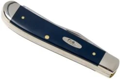 Case Mini Trapper Navy Blue Synthetic, 23613, 4207 SS Pocket Knife -Knife Sale Shop CE23613 04 case