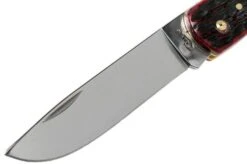 Case Sod Buster Jr Crimson Red Peach Seed Jigged Bone, 27383, 6137 SS Pocket Knife -Knife Sale Shop CE27383 03 case 1