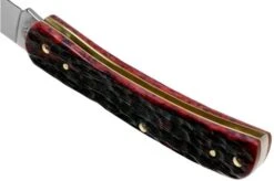 Case Sod Buster Jr Crimson Red Peach Seed Jigged Bone, 27383, 6137 SS Pocket Knife 13 Case Sod Buster Jr Crimson Red Peach Seed Jigged Bone, 27383, 6137 SS Pocket Knife -Knife Sale Shop CE27383 05 case
