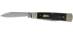 Case Gunstock Smooth Black Micarta, 27735, 102130 SS Pocket Knife -Knife Sale Shop CE27735 03 case knives