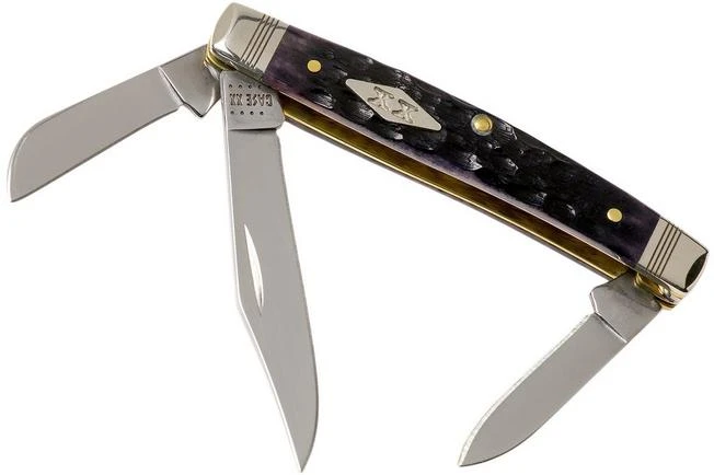Case Medium Stockman Purple Bone, Standard Jig, 31622, 6344 SS Pocket Knife 3 Case Medium Stockman Purple Bone, Standard Jig, 31622, 6344 SS Pocket Knife