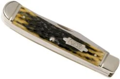 Case Trapper Pocket Worn Olive Green Bone, Peach Seed, 38191, 6254 SS Pocket Knife -Knife Sale Shop CE38191 04 case knives