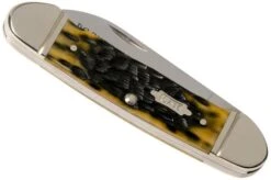 Case Canoe Pocket Worn Olive Green Bone, Peach Seed, 38193, 62131 SS Pocket Knife -Knife Sale Shop CE38193 04 case knives