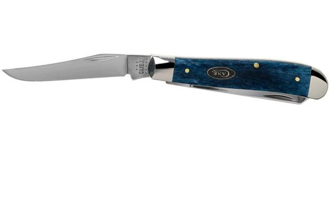 Case Mini Trapper Mediterranean Blue Bone, Smooth, 52803, 6207 SS Pocket Knife 5 Case Mini Trapper Mediterranean Blue Bone, Smooth, 52803, 6207 SS Pocket Knife - Image 3