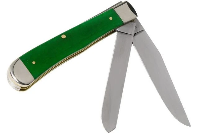 Case Trapper Brilliant Green Bone, Smooth, 52820, 6254 SS Pocket Knife 4 Case Trapper Brilliant Green Bone, Smooth, 52820, 6254 SS Pocket Knife - Image 2