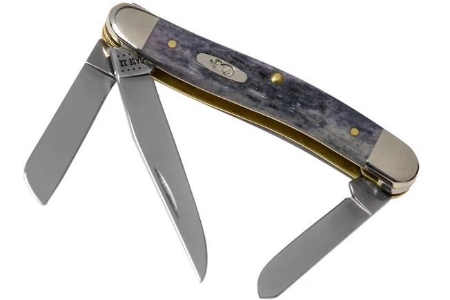 Case Medium Stockman Pocket Worn Grey Bone, Crandall Jig, 58413, 6318 CV Pocket Knife 3 Case Medium Stockman Pocket Worn Grey Bone, Crandall Jig, 58413, 6318 CV Pocket Knife
