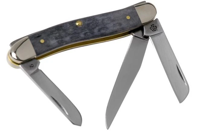 Case Medium Stockman Pocket Worn Grey Bone, Crandall Jig, 58413, 6318 CV Pocket Knife 4 Case Medium Stockman Pocket Worn Grey Bone, Crandall Jig, 58413, 6318 CV Pocket Knife - Image 2
