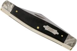Case Large Stockman Ebony Wood, Worked Bolsters, 59673, 7375 SS Pocket Knife -Knife Sale Shop CE59673 04 case