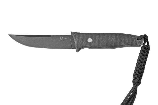 Civivi Tamashii C19046-4 Green Canvas Micarta, Blackwashed Fixed Knife, Bob Terzuola Design 3 Civivi Tamashii C19046-4 Green Canvas Micarta, Blackwashed Fixed Knife, Bob Terzuola Design