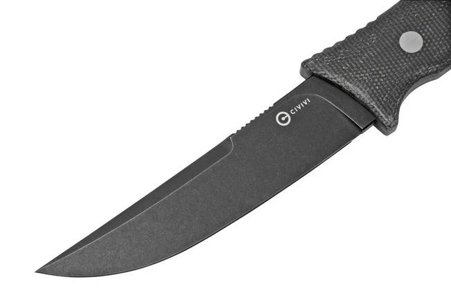 Civivi Tamashii C19046-4 Green Canvas Micarta, Blackwashed Fixed Knife, Bob Terzuola Design 5 Civivi Tamashii C19046-4 Green Canvas Micarta, Blackwashed Fixed Knife, Bob Terzuola Design - Image 3