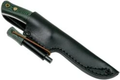 Casström No. 10 Swedish Forest Knife Green Micarta, 14C28N Scandi Grind 13127 With Firesteel -Knife Sale Shop CM13127 06 casstrom