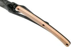 Deejo Tattoo Black 37g, Juniper Wood, 1920 1GB104 Pocket Knife -Knife Sale Shop DJ1GB104 07 deejo