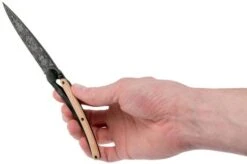 Deejo Tattoo Black 37g, Juniper Wood, 1920 1GB104 Pocket Knife -Knife Sale Shop DJ1GB104 08 deejo