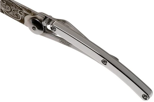 Deejo Tattoo Gold 27g, White Gold Gilded, Pacific DJ9AM000022 Pocket Knife 9 Deejo Tattoo Gold 27g, White Gold Gilded, Pacific DJ9AM000022 Pocket Knife - Image 7