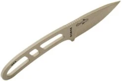 ESEE Candiru Desert Tan CAN-DT Neck Knife With Black Sheath + Belt Clip -Knife Sale Shop EE CAN DT 04 esee knives v201901