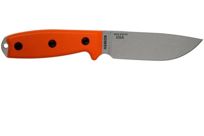 ESEE Model 4 Plain Edge S35VN, Orange G10 Handle 4P35V-OR With Sheath + Clip 4 ESEE Model 4 Plain Edge S35VN, Orange G10 Handle 4P35V-OR With Sheath + Clip - Image 2