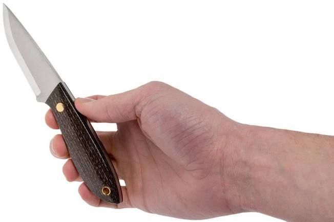 Brisa Bobtail 80 Bison Micarta Handle, 12C27 Scandi, Multi-carry Sheath 9954 8 Brisa Bobtail 80 Bison Micarta Handle, 12C27 Scandi, Multi-carry Sheath 9954 - Image 6