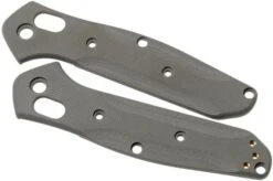 Flytanium Benchmade 945 Mini Osborne Scales, Gray G10