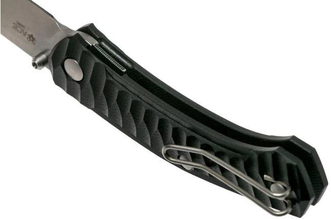 GiantMouse ACE Iona G10 Black, Tumbled Pocket Knife, Ansø En Voxnaes Design 7 GiantMouse ACE Iona G10 Black, Tumbled Pocket Knife, Ansø En Voxnaes Design - Image 5