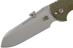 Rick Hinderer XM Slippy 3" Sheepfoot 20CV OD Green G10 Slipjoint Pocket Knife -Knife Sale Shop HRK SLIPPY SF OD 03 rick hinderer