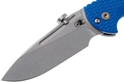 Rick Hinderer XM Slippy 3" Slicer 20CV Blue G10 Slipjoint Pocket Knife -Knife Sale Shop HRK SLIPPY SLI BL 03 rick hinderer hrk slippy sli bl 03