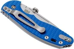Rick Hinderer XM Slippy 3" Slicer 20CV Blue G10 Slipjoint Pocket Knife -Knife Sale Shop HRK SLIPPY SLI BL 04 rick hinderer hrk slippy sli bl 04