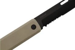 The James Brand The Ellis Slim, Coyote Tan G10, Black, Serrated, KKN125195-01, Pocket Knife -Knife Sale Shop JAKKN125195 01 05 jamesbrand