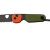 The James Brand The Redstone, OD Green + Orange PP, Black, Serrated, KN118197-01, Pocket Knife -Knife Sale Shop JAKN118197 01 01 jamesbrand