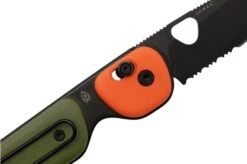 The James Brand The Redstone, OD Green + Orange PP, Black, Serrated, KN118197-01, Pocket Knife -Knife Sale Shop JAKN118197 01 05 jamesbrand