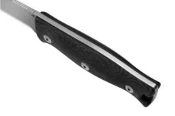 J.E. Made BushCraft ScandiGrind, Black Micarta Bushcraft Knife -Knife Sale Shop JM BU SG SW 05 jemade